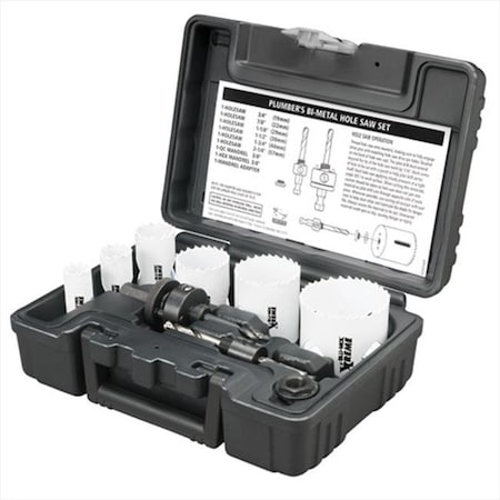 Disston Disston D9592 Blu-Mol Plumber S Xtreme Bi-Metal Hole Saw Kit; 9 Pieces D9592